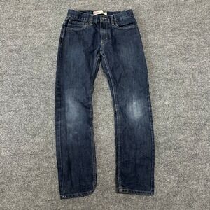Levi's Jeans Boys Size 16 REG 511 Slim Fit Dark Wash Blue Denim Casual Pants